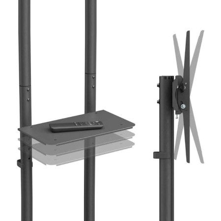 Soporte de Suelo Inclinable con Ruedas Aisens FT70TE-333 para TV 37″-70″/ hasta 45kg
