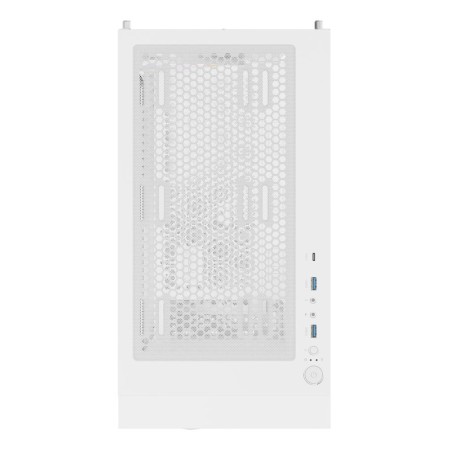 Caja ordenador gaming genesis diaxid 605 argb atx cristal templado blanca