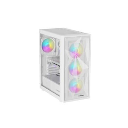 Caja ordenador gaming genesis diaxid 605 argb atx cristal templado blanca