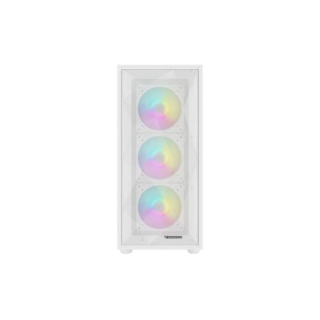 Caja ordenador gaming genesis diaxid 605 argb atx cristal templado blanca