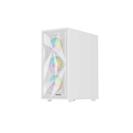 Caja ordenador gaming genesis diaxid 605 argb atx cristal templado blanca