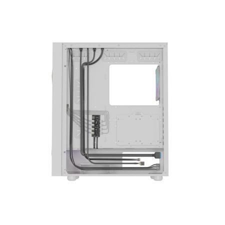 Caja ordenador gaming genesis diaxid 605 argb atx cristal templado blanca