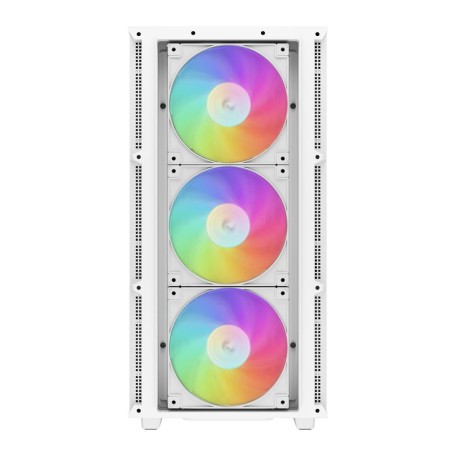 Caja ordenador gaming deepcool ch560 rgb e - atx cristal templado blanca