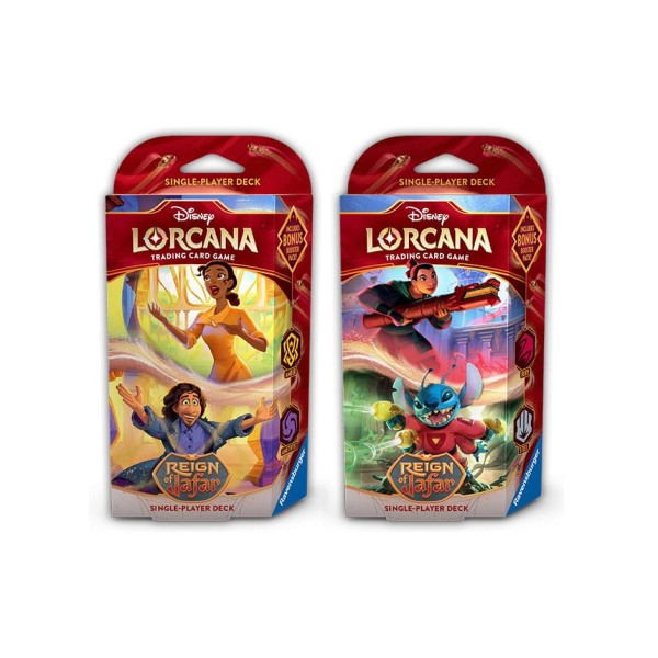 Lorcana tcg -  mazos de inicio disney reinado de jafar 8 unidades inglés