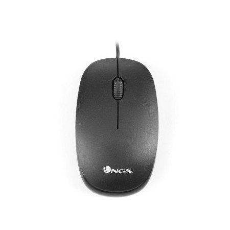 NGS Raton óptico Flame 1000 Dpi Negro