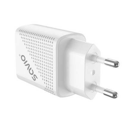CARGADOR SAVIO LA-05 DUAL 18W USB 3.0 + CABLE
