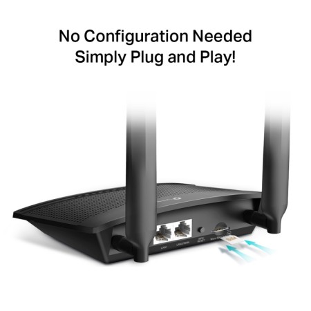 Router Inalámbrico 4G TP-Link TL-MR100 V2 300Mbps/ 2.4GHz/ 2 Antenas/ WiFi 802.11b/g/n