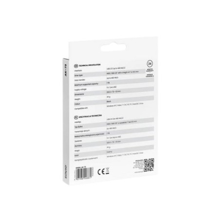 CARCASA EXTERNA DISCO DURO HDD/SDD 2.5 AK-73-73