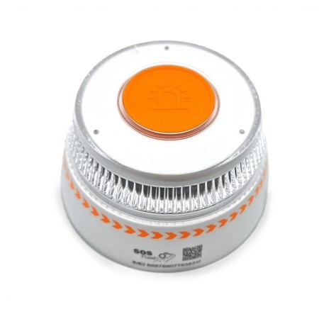 Luz baliza de emergencia para coche SOS Flash V16 Connected IoT BAL/2/ Homologada/ Base Imantada/ Geolocalizable/ Funciona a Pil