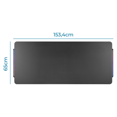 Phoenix horizon mesa escritorio gaming xl 150cm x 65cm luces rgb