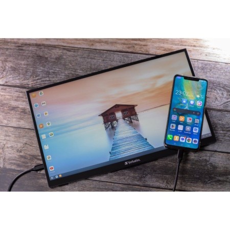 Monitor Portátil Táctil Verbatim PMT-14 14″/ Full HD/ Multimedia/ Negro