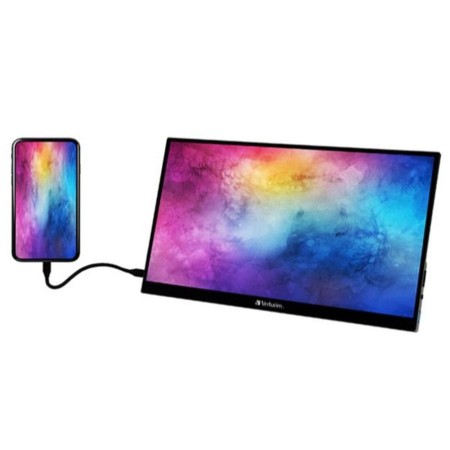 Monitor Portátil Táctil Verbatim PMT-14 14″/ Full HD/ Multimedia/ Negro