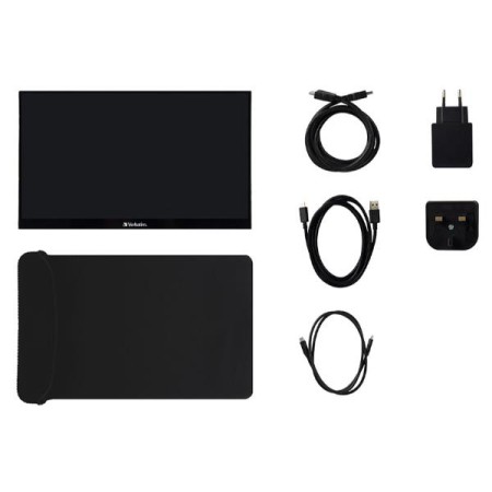 Monitor Portátil Táctil Verbatim PMT-14 14″/ Full HD/ Multimedia/ Negro