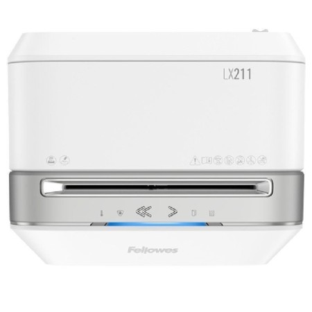 Destructora Fellowes LX211/ Microcorte de 2 x 12mm/ Blanca