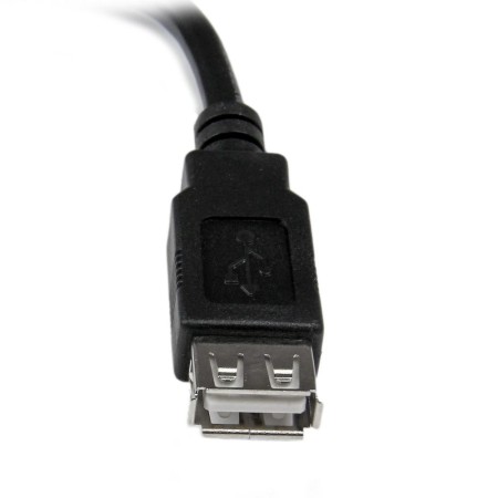 Cable usb tipo a startech 0.15m - macho - hembra - negro