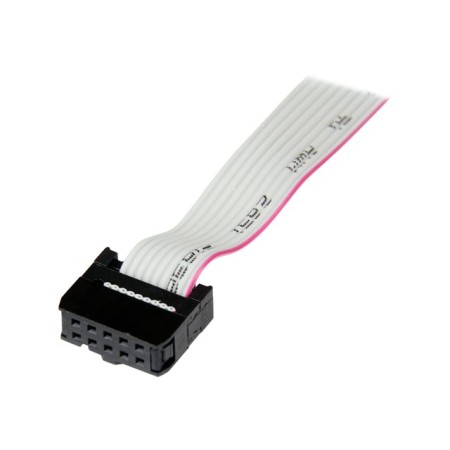 Bracket db9 a idc10 startech 0.41m - macho - hembra - gris