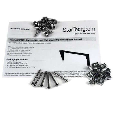 Soporte startech para rack 3u 19 pulgadas