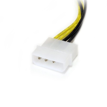 Cable 2x lp4 a pci express 8 pines startech 0.15m