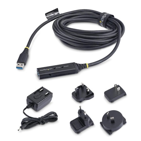 Cable usb tipo a startech 5m - macho - hembra - negro