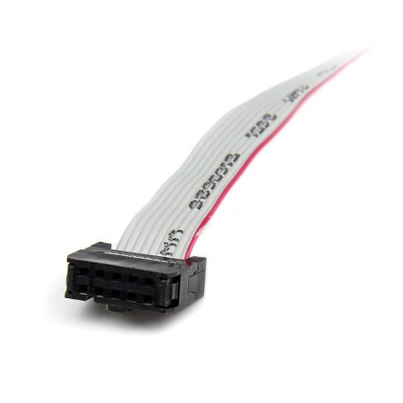 Adaptador startech header cabezal bracket serie serial rs232 a idc placa base perfil bajo 40cm