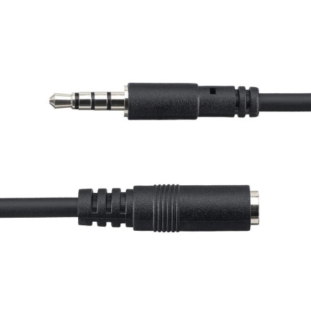 Cable mini jack 3.5mm startech 1m - macho - hembra - negro