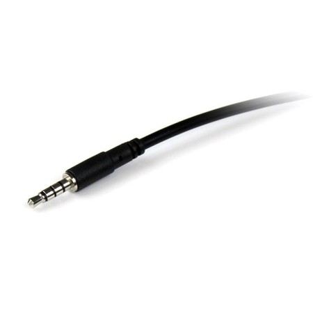 Cable jack 3.5mm startech 2m - macho - hembra - negro