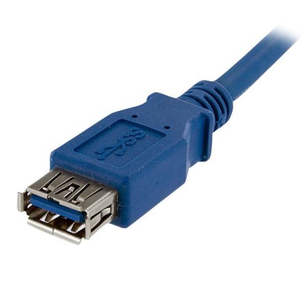 Cable usb tipo a startech 1m - macho - hembra - azul