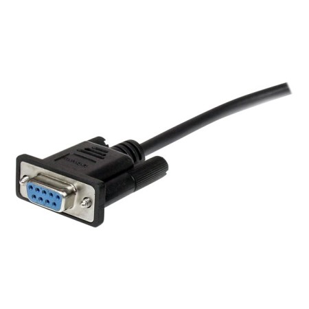 Cable db9 startech 1m - macho - hembra - negro