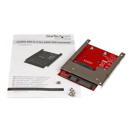 Adaptador msata a sata startech 2.5 pulgadas sata 6gb - s