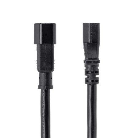 Cable iec c14 a iec c13 startech 1m - macho - hembra - negro
