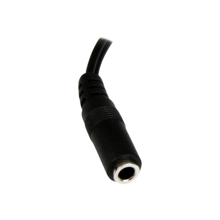 Cable mini jack 3.5mm startech 0.15m - macho - hembra
