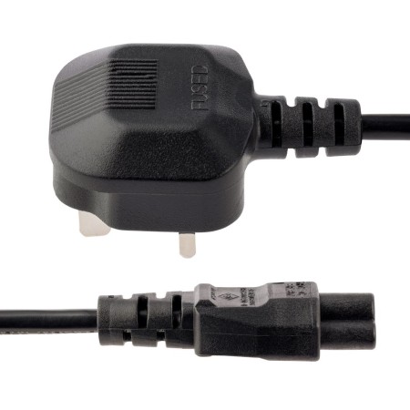 Cable bs1363 a c5 startech 1m - macho - hembra - negro