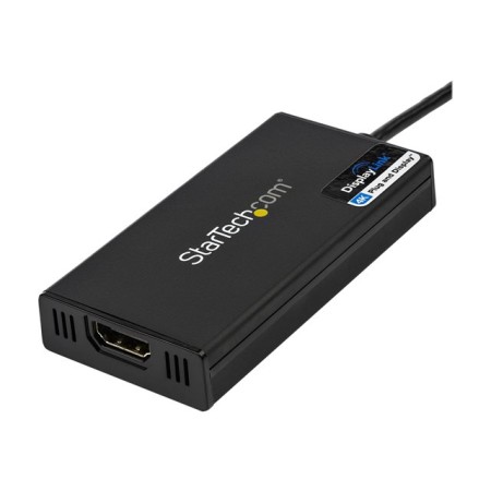 Adaptador usb 3.0 a hdmi 4k startech 0.2m - macho - hembra - negro