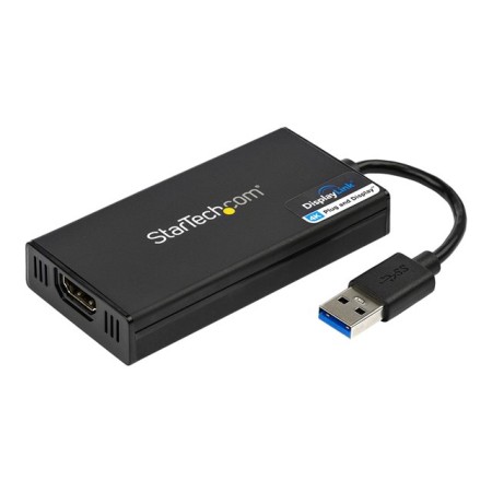 Adaptador usb 3.0 a hdmi 4k startech 0.2m - macho - hembra - negro