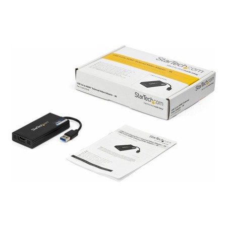 Adaptador usb 3.0 a hdmi 4k startech 0.2m - macho - hembra - negro