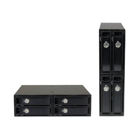 Rack movil startech 5.25 pulgadas 4x 2.5 pulgadas