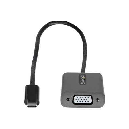 Adaptador usb tipo c a vga startech 0.30m - macho - hembra - negro