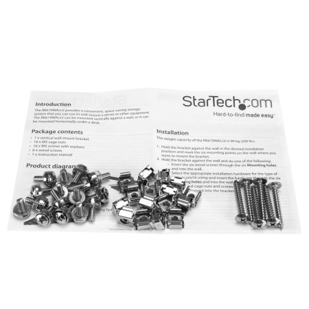 Soporte startech para rack 6u 19 pulgadas