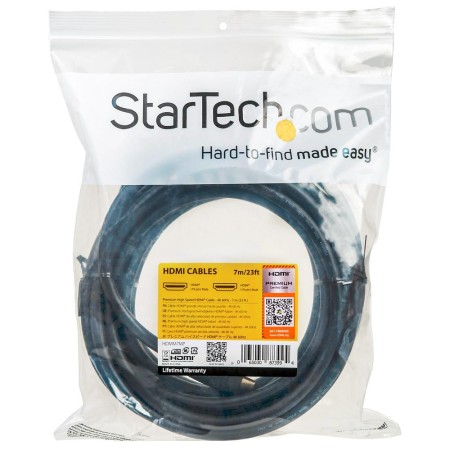 Cable hdmi 4k startech 7m - macho - macho - negro