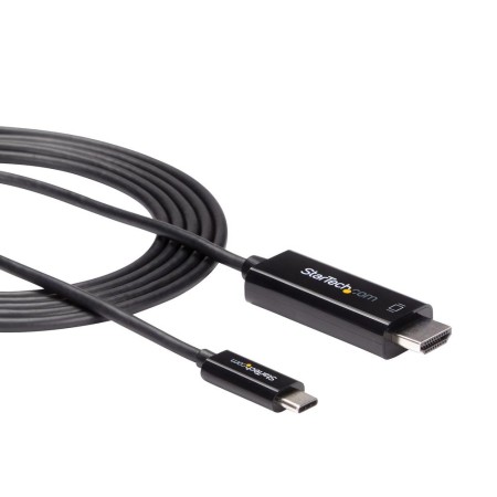 Cable usb tipo c a hdmi 4k startech 2m - macho - macho - negro