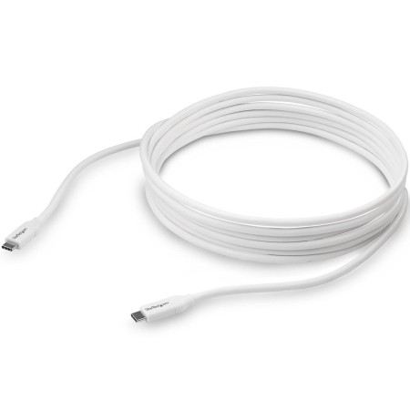 Cable usb tipo c startech 4m - macho - macho - blanco