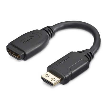 Cable hdmi 4k startech 0.15m - macho - hembra - negro