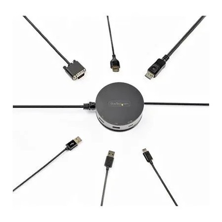 Mini docking startech usb 3.1 gen 2 de 10gbps tipo c con vídeo hdmi o displayport de 4k a 60hz o vga de 1080p