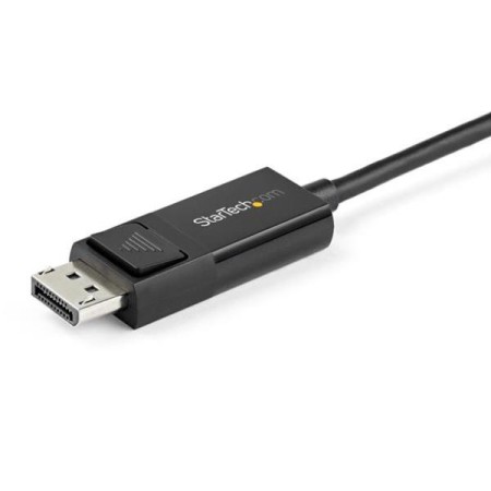 Cable usb tipo c a displayport 2m - macho - macho - negro