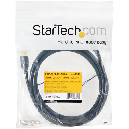 Cable displayport 8k startech 4m - macho - macho - negro