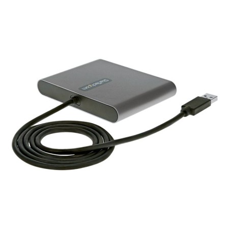 Adaptador usb 3.0 a 4x hdmi startech 1m - macho - hembra - gris