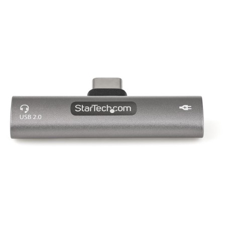 Adaptador audio y carga usb tipo c startech macho - hembra