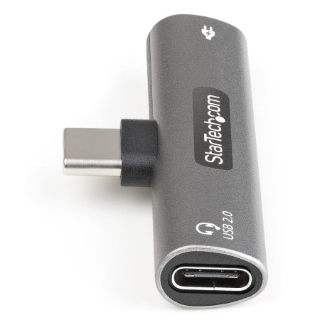 Adaptador audio y carga usb tipo c startech macho - hembra