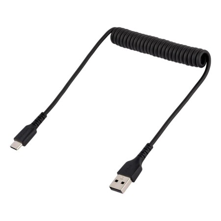 Cable usb tipo a a usb tipo c startech 0.50m - macho - macho - negro rizado