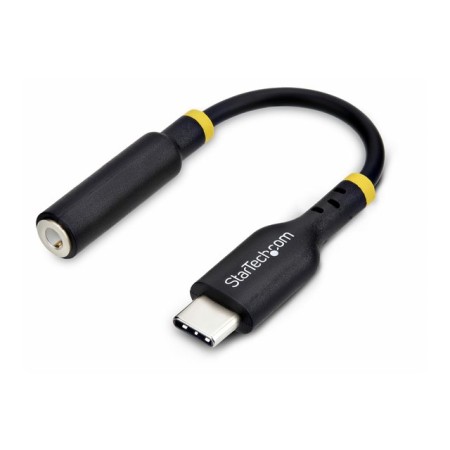 Adaptador usb tipo c a mini jack 3.5mm startech 12.7cm - macho - hembra - negro